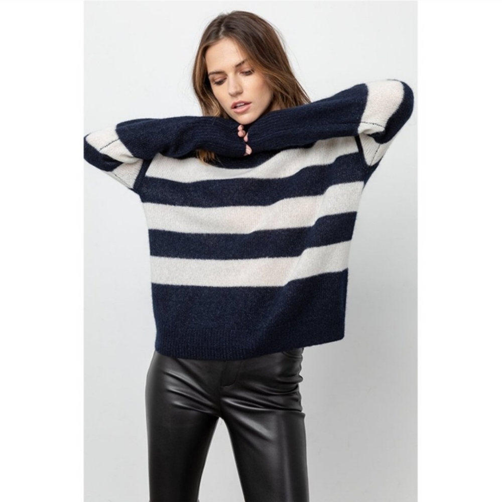 Rails Striped Crew Neck Sweater
